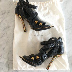 Auth Balenciaga Heeled Sandals